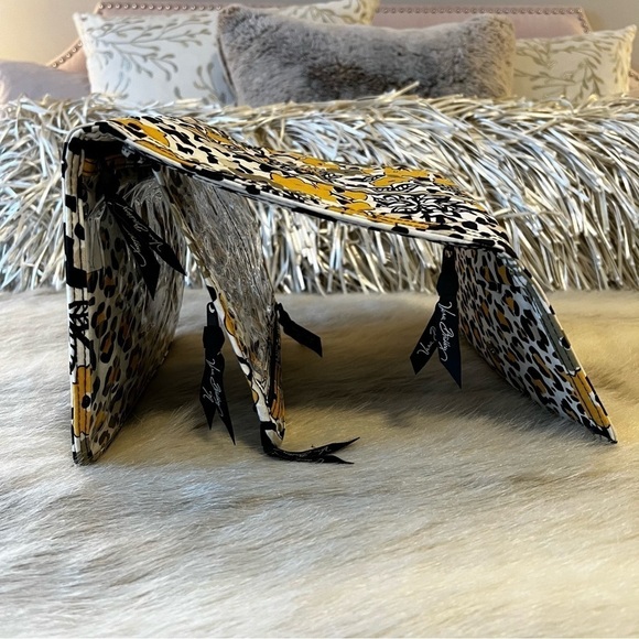 VERA BRADLEY Go Wild Travel Jewelry Case Folio Book Yellow Black White 2013 - Picture 15 of 16